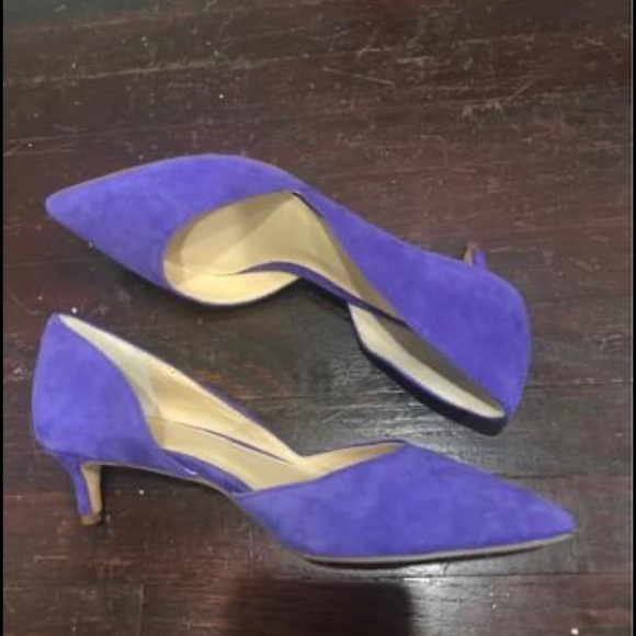 Vince camuto purple suede kitten heels - Picture 2 of 3